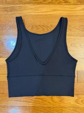Lululemon Power Pivot Tank *Rib Black - Size 6